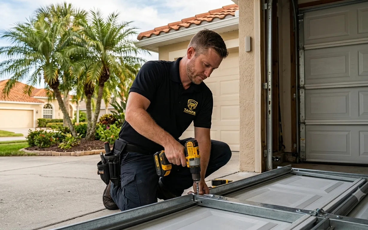 Garage Door Panel Replacement in Tampa, FL