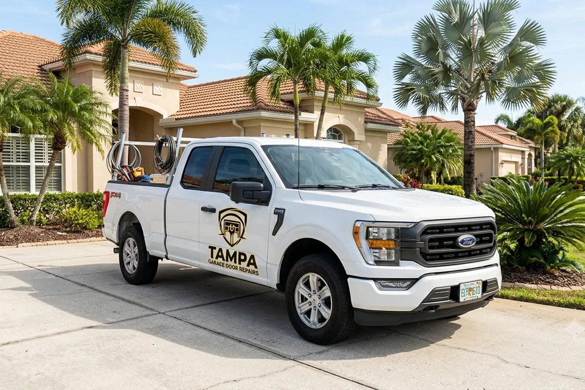 Completed garage door service in Lithia, FL